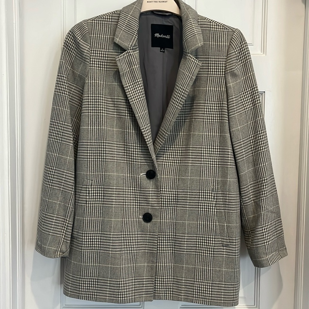 Madewell Oversized Herringbone Blazer